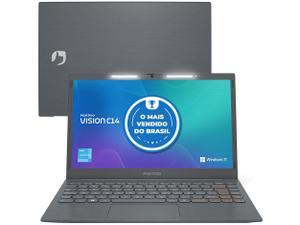 Notebook Vision C 14 Lumina BAR Celeron 4GB 128GB eMMC 14 HD Windows 11 Tecla Link Positivo