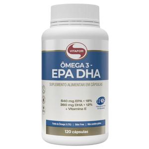Omega 3 vitafor epa e dha 120 capsulas 1000mg selo ifos