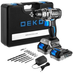 Parafusadeira Furadeira Brushless 3/8 Pol. 20V com 2 Baterias 1,5Ah Lí-Íon Carregador Bivolt e Maleta com Acessórios