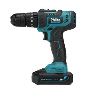 Parafusadeira Philco PPF21M Maleta + Fenda e Philips 21V Bateria
