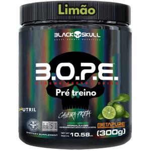 Pré Treino BOPE Black Skull B.O.P.E. Sabor Limão Explosão de Energia e Performance