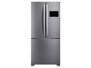 Refrigerador French Door Brastemp de 03 Portas Frost Free com 559 Litros Inox - BRO85MK
