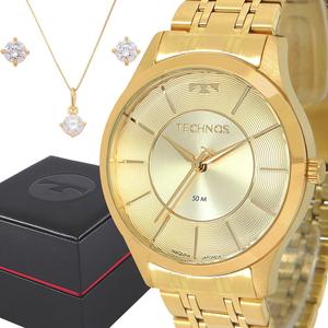 Relógio Feminino Technos Dourado Original Prova D'água