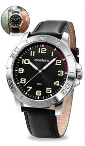 Relógio Mondaine Masculino Analógico Quartz De Pulso Esportivo Casual De Couro A prova Dágua Em 50 Metros Brilha No Escuro Original