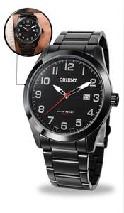 Relógio Orient Masculino Analógico Quartz Esportivo Casual De Pulso Preto Em Aço Inoxidável A prova Dágua Em 100 Metros Original