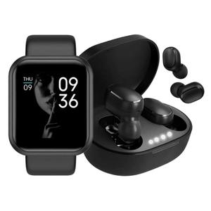 Relógio Smart Watch Digital D20 Masculino / Feminino + Fone Bluetooth Sem Fio