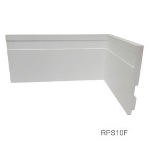 Rodapé de Poliestireno Branco Frisado 10cm de altura Formix 3D - 1 Metro