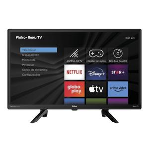 Smart TV 24 polegadas Philco PTV24G5YR2CP Roku TV Dolby Audio Bivolt