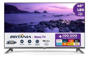 Smart TV 40 Britânia B40CRA Full HD WiFi HDMI USB Conversor Digital