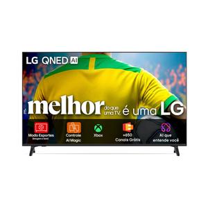 Smart TV 4K LG QNED 86” Polegadas Processador AI A7 Gen 8, Super Upscaling, WebOS 25, Controle AI Magic - 86QNED73ASA