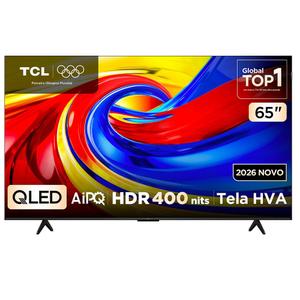 Smart TV 4K TCL Advanced QLED 65” Polegadas com Processador AIPQ, Dolby Vision, 120 Hz, HDR10+ e Wi-Fi - 65P7L