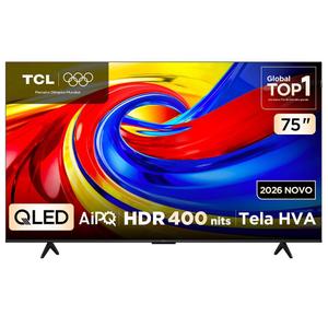 Smart TV 4K TCL Advanced QLED 75” Polegadas com Processador AIPQ, Dolby Vision, 120 Hz, HDR10+ e Wi-Fi - 75P7L