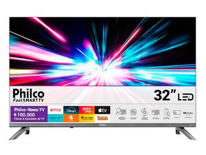 Smart Tv Philco 32" HD LED ROKU TV Alexa P32CRB Bivolt
