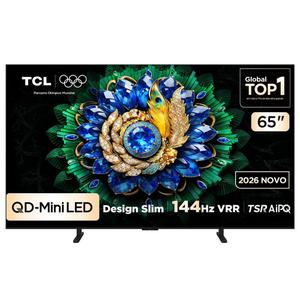 Smart TV TCL 65 Polegadas QLED Mini LED 4K A400M WiFi Bluetooth Google TV HDR10+ 144 Hz VRR 65A400M