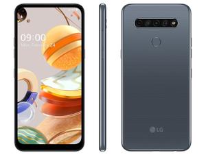 Smartphone LG K61 128GB Titânio 4G Octa-Core - 4GB RAM 6,53” Câm. Quádrupla + Selfie 16M