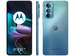 Smartphone Motorola Edge 30 256GB Azul 5G Octa-Core 8GB RAM 6,5” Câm. Tripla + Selfie 32M