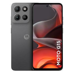 Smartphone Motorola Moto G15 4G 256GB 12GB RAM Boost Tela 6.7" FHD+ Câmera Dupla 50MP+5MP Grafite