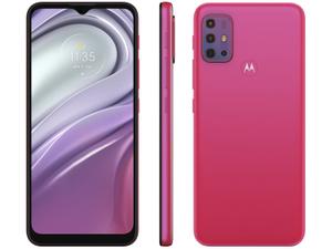 Smartphone Motorola Moto G20 64GB Pink 4G 4GB RAM Tela 6,5” Câm. Quádrupla + Selfie 13M