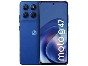 Smartphone Motorola Moto g47 256GB 5G 12GB (4GB RAM + 8GB RAM Boost) Azul Náutico 6,7" Câm. Dupla Selfie 32MP