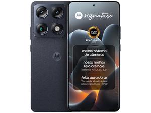 Smartphone Motorola Signature 5G 512GB 24GB (12GB RAM + 12GB RAM Boost) 3 Câmeras 50MP Sony Lytia e Zoom 100x Tela 1.5K Extreme Amoled 165Hz