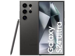 Smartphone Samsung Galaxy S24 Ultra 6,8" Galaxy AI 256GB Titânio Preto 5G 12GB RAM Câm. Quádrupla 200MP + Selfie 12MP Bateria 5000mAh Dual Chip