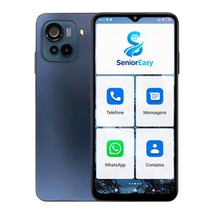 Smartphone SeniorEasy 128GB 4GB RAM, Celular para Idosos com Tela Grande e Fácil Uso
