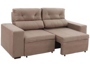 Sofá Retrátil Reclinável 3 Lugares Suede