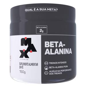 Suplemento Academia Em Pó 150g Beta Alanina Sabor Natural Max Titanium