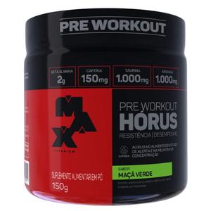 Suplemento En Pó Max Titanium Pre Workout Carboidratos Sabor Maça Verde X 150g