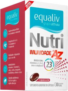 Suplemento Vitamínico Equaliv Nutri Imunidade AZ - 30 Cápsulas Gel