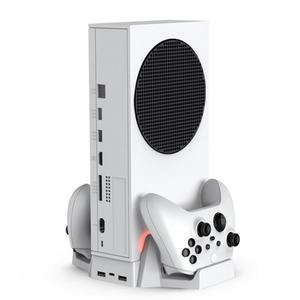 Suporte de resfriamento para Xbox Series S, caregador duplo com bateria