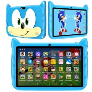 Tablet Android Infantil Azul Para Menino Com WiFi Tela HD Capa Silicone Kids