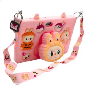 Tablet Infantil E15 labubu Rosa barato 128g 8Ram capa Silicone
