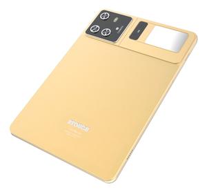Tablet Smartphone Teclado Capa Caneta Touch 128gb + 6gb Ram - Dourado