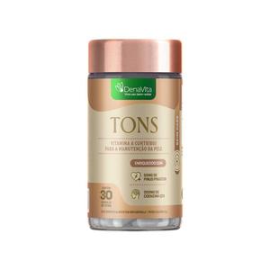 Tons Suplemento Para Melasma e Rosácea, Clareador De Manchas e Uniformizador De Pele Denavita