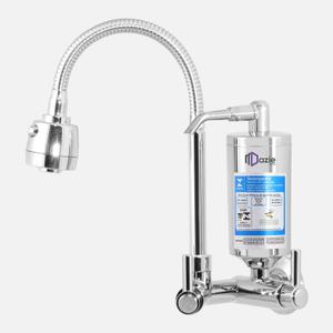 Torneira Gourmet de Parede para Cozinha com Filtro Carbon Block Prata Coloidal Bica Flexível Jato Duplo ABS Cromado Dazie Metais