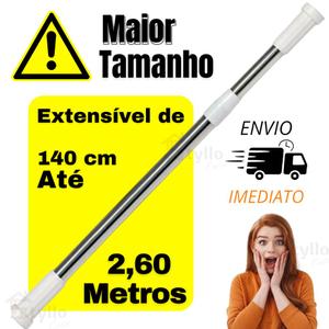 Varão Extensível Bastão Ajustável Box Banheiro