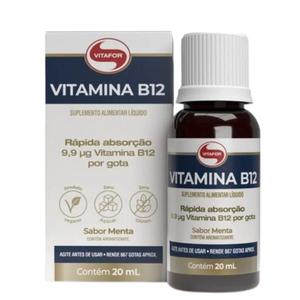 Vitamina B12 Metilcobalamina 20ml Gotas Sabor Menta Vitafor