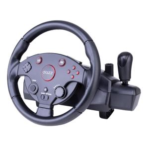 Volante Force Driving Dazz Compatível com PC PS5 e Xbox Com Pedais e Vibração