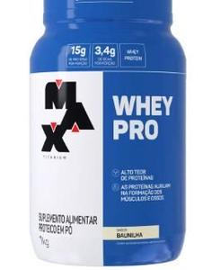 Whey Pro 1Kg - Max Titanium - - Morango