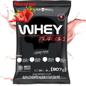 Whey Protein Concentrado TURBO Black Skull 907G - Refil