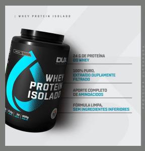 Whey Protein Isolado Pote (900g) - Sabor: Morango
