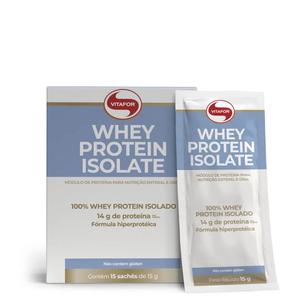 Whey protein Isolate 15 sachês 15g Vitafor