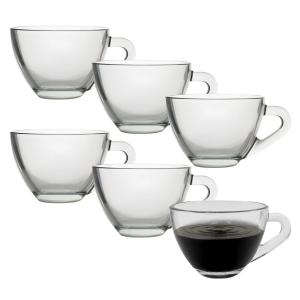 Xicara de Vidro Brasilia 90 mL - XIVI026 - 6 Unidades - Casambiente