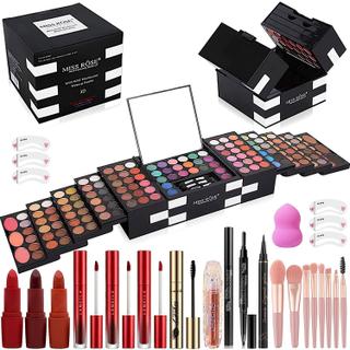 Conjunto de maquiagem Miss Rose M 148 cores com batom e delineador