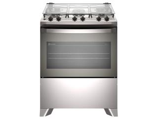 Fogão 5 Bocas Electrolux Inox Cinza Efficient FE5IG