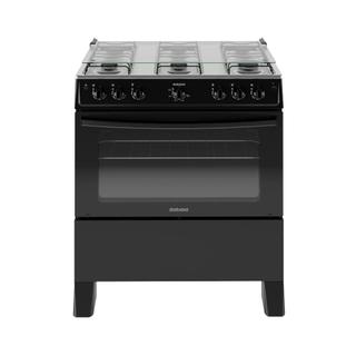 Fogão Itatiaia Star New Piso 6 Bocas Preto Mesa de Inox Bivolt 3700000474