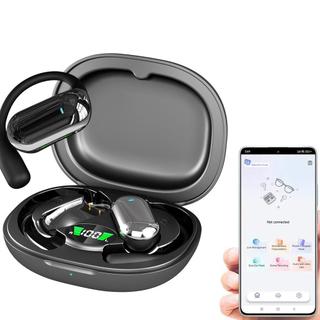Fone Bluetooth Sem Fio com Tradutor via App Gancho Esportivo Microfone Estojo com Display - Top Utilidades