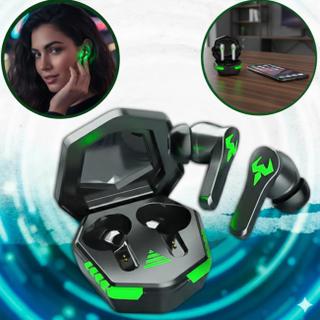 Fone De Ouvido Bluetooth Tws 5.3 Gamer Sem Fio Bateria Academia Preto - Altomex