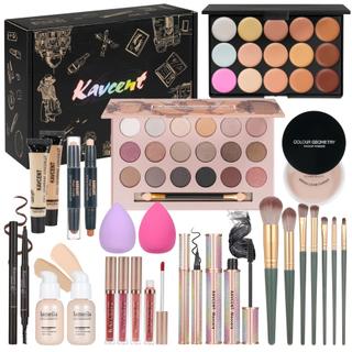 Kit Completo de Maquiagem KAVCENT para Adolescentes e Mulheres